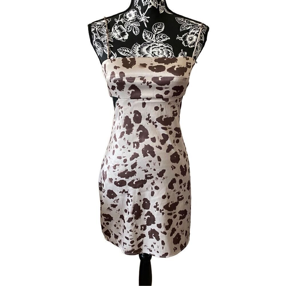 Emory Park Leopard Print Cocktail Dress Cutout Party Hot Sexy
